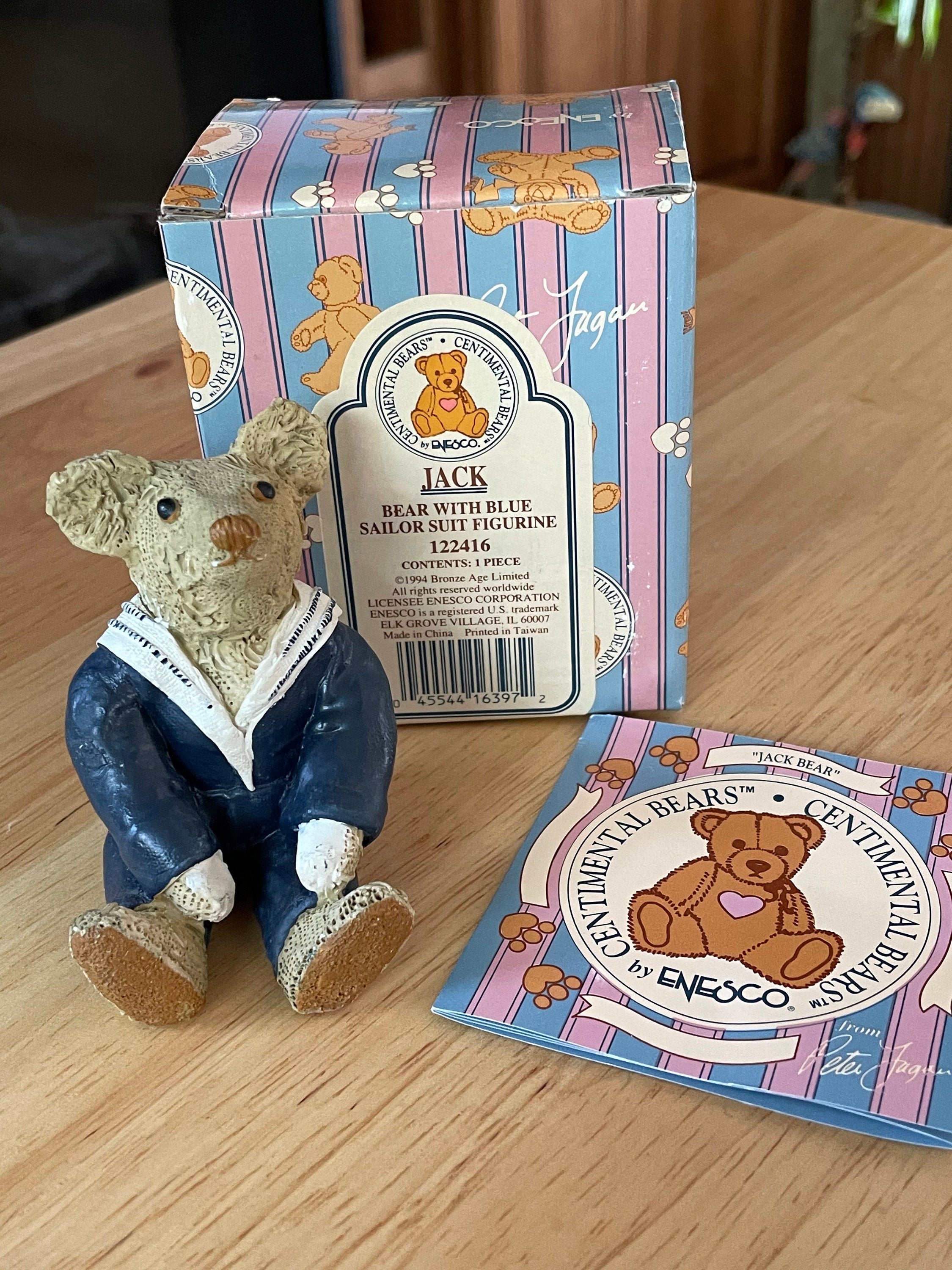 Enesco Centimental Jack Bear with Blue Sailor Suit  Figurine #122416