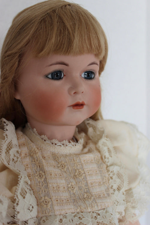 Beautiful 25" Artist Signed Lynda  Alan Marx 1984 K & R Simon Halbig Porcelain Repro Doll