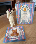 Enesco Centimental Bear William Bear with Plaid Hat Figurine #122386