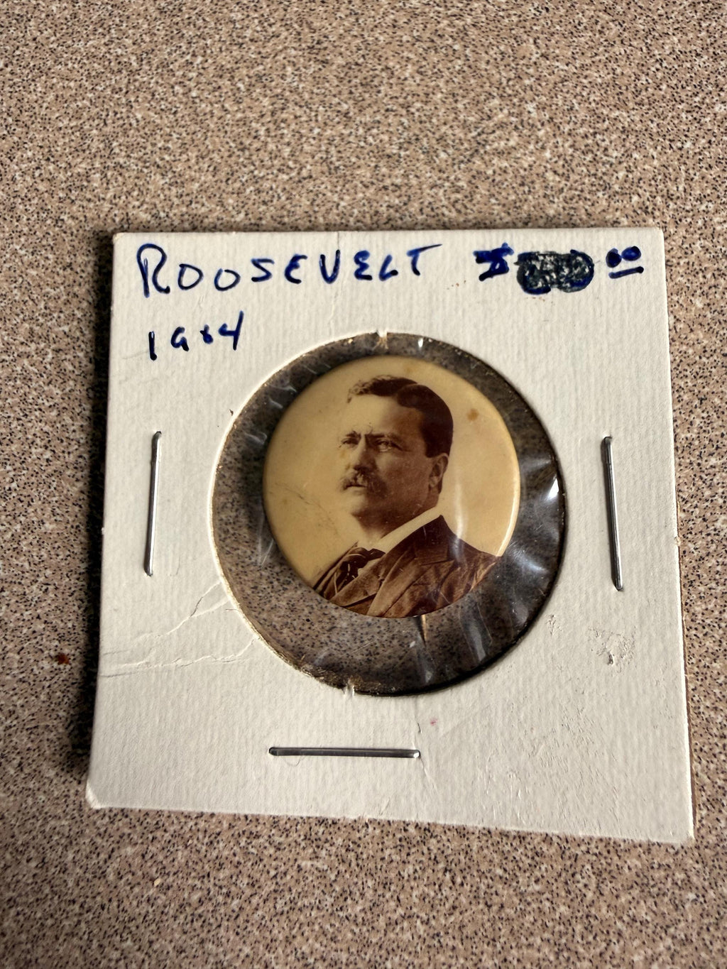 Pair of Original Teddy Roosevelt Political Campaign Button Pins 1904 Image Pictures
