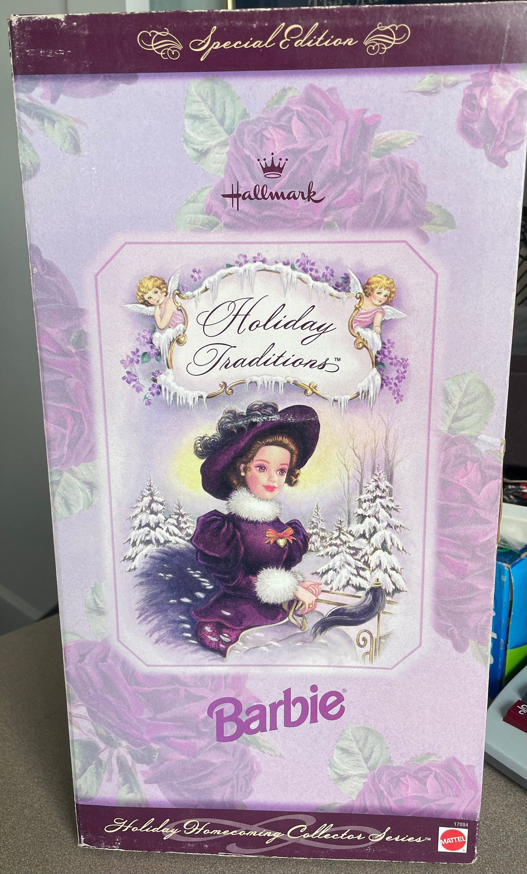 Vintage 1996 Hallmark Special Edition Holiday Traditions Barbie Doll Holiday Homecoming Collectible Series