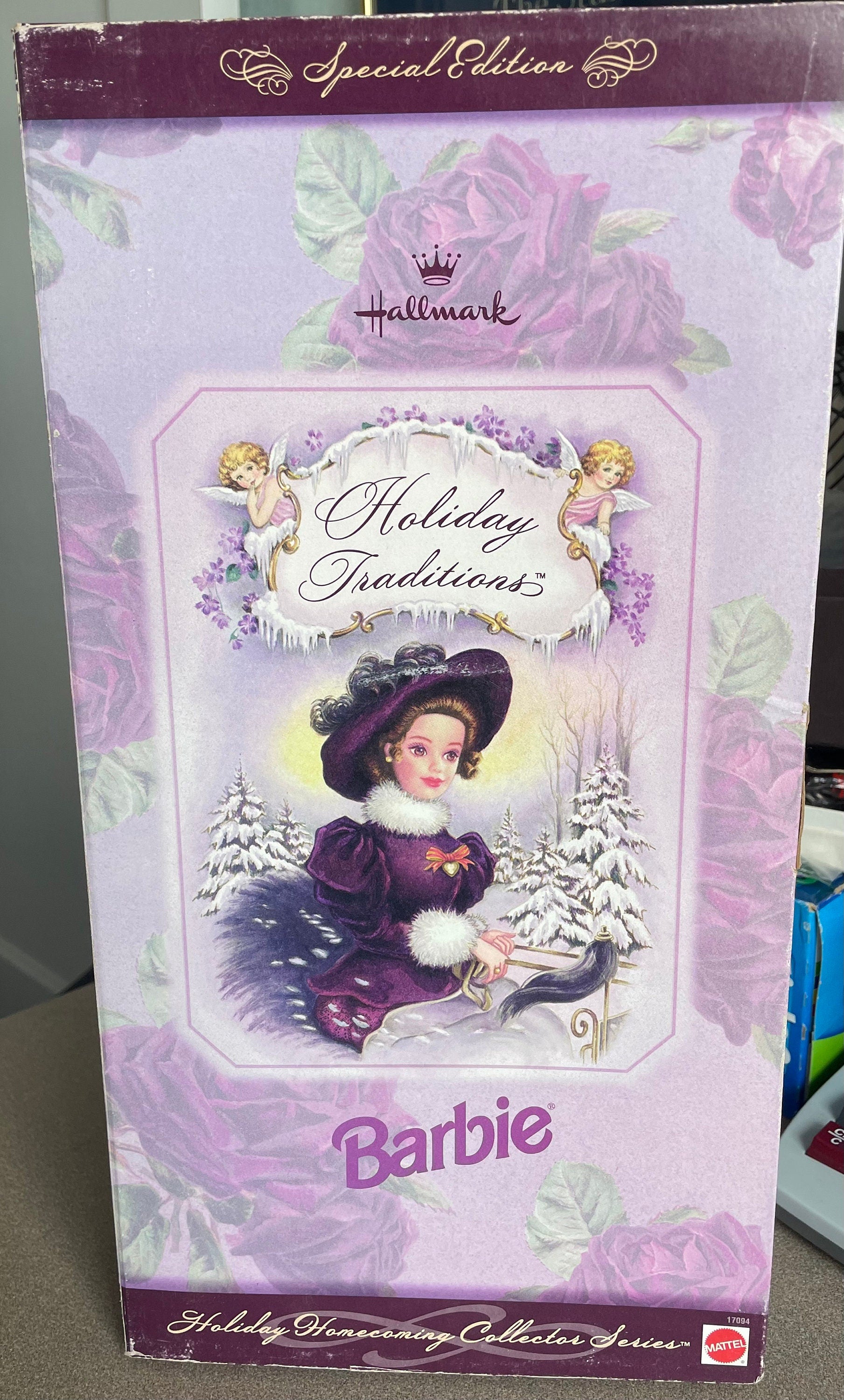 Vintage 1996 Hallmark Special Edition Holiday Traditions Barbie Doll Holiday Homecoming Collectible Series