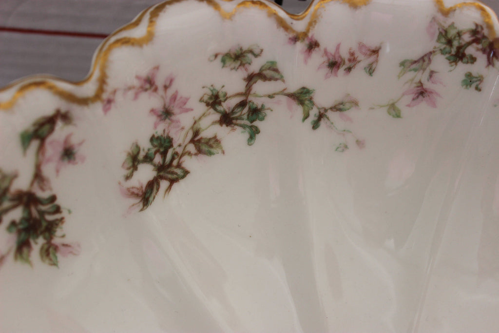 Antique Haviland Limoges France Pedestal Serving  Bowl
