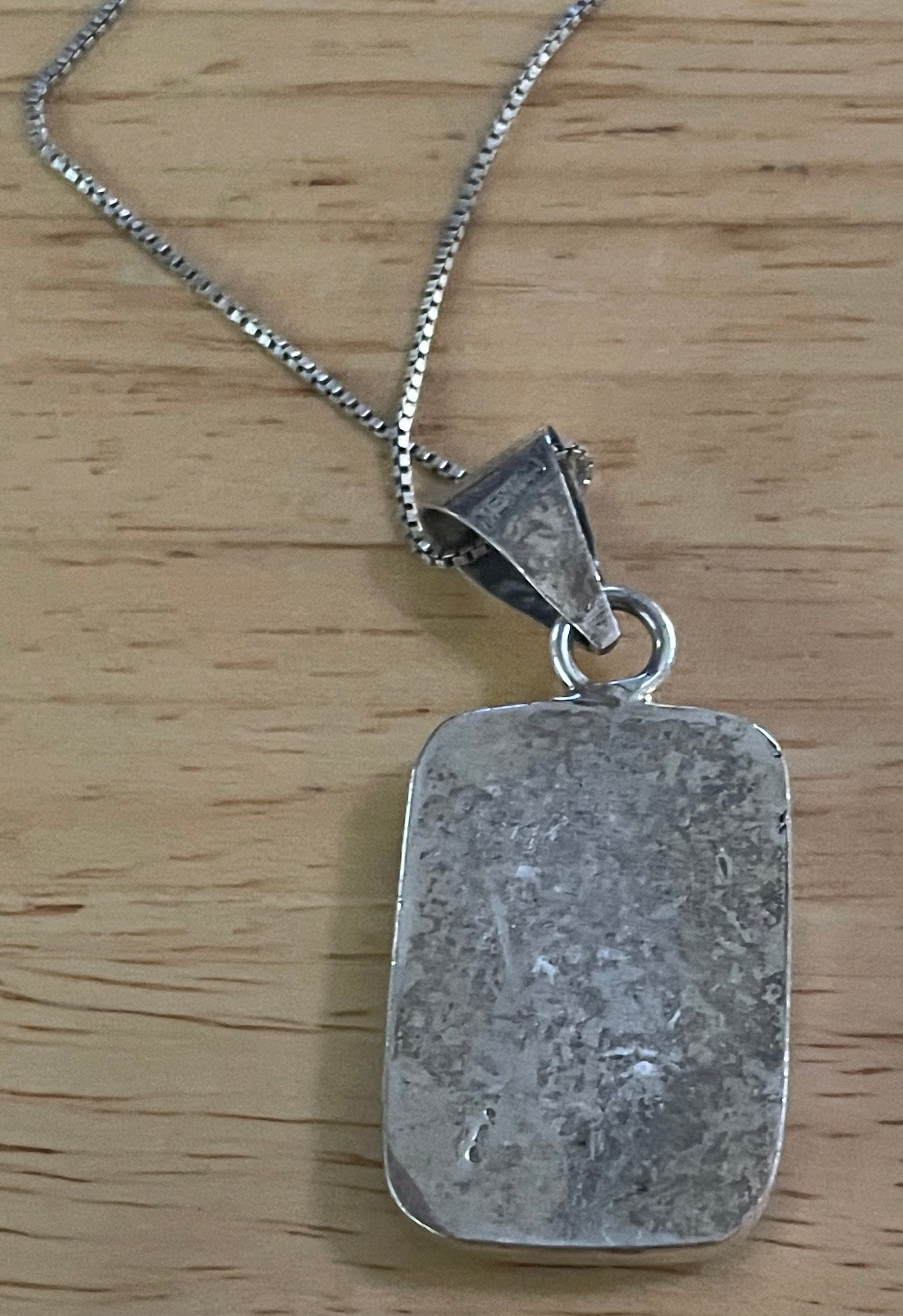 Large Native American Sterling Silver and Turquoise Necklace