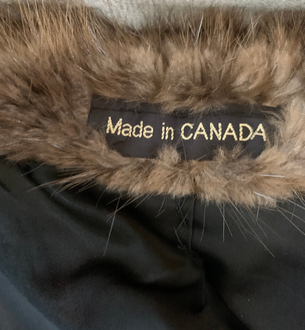 Stunning Vintage  Unique Custom Beaver Fur Jacket Coat