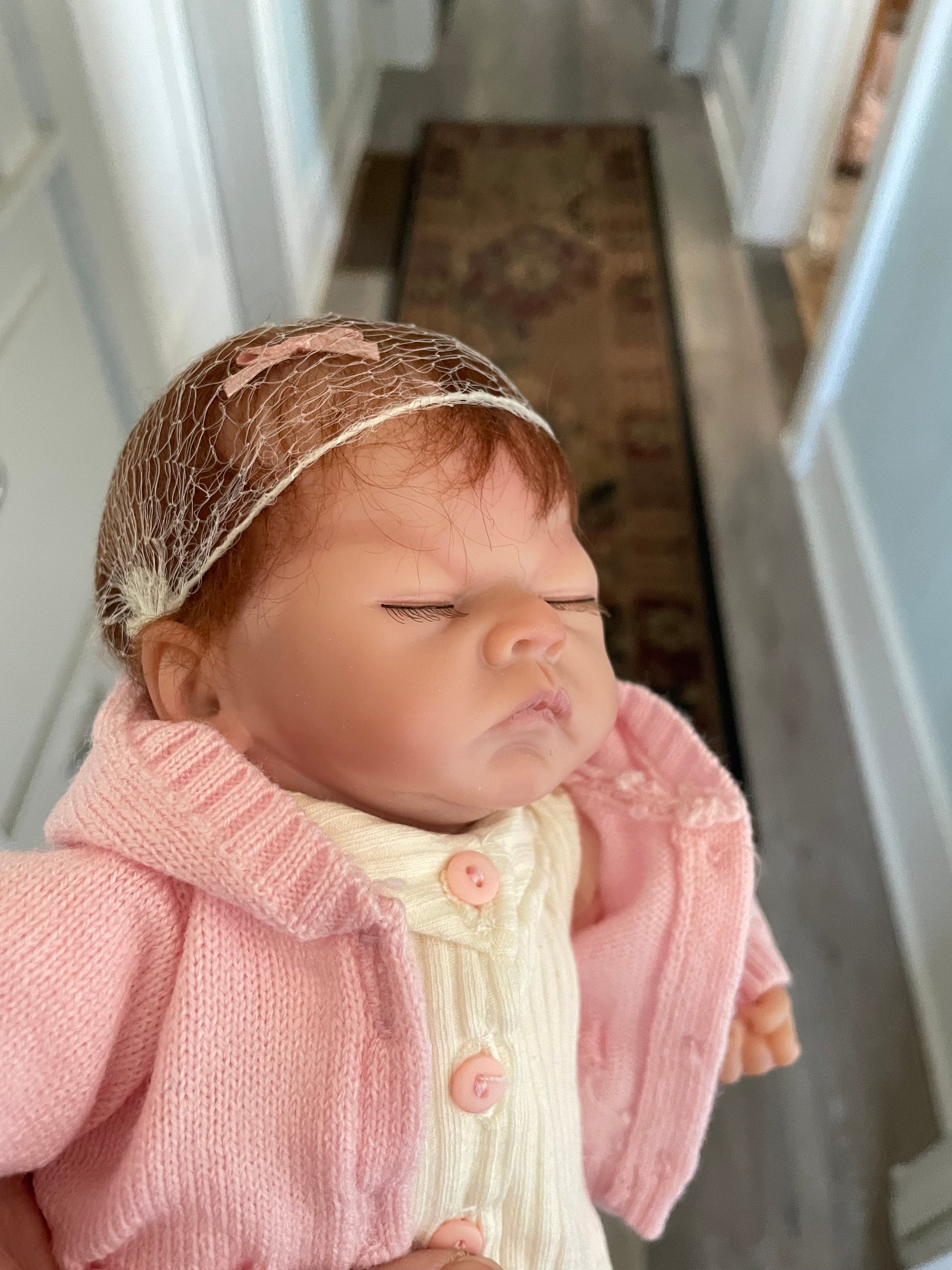 Vintage Ashton Drake Real Touch Baby Doll Tiny Miracle Emmy Vinyl Doll with Eyelashes w COA