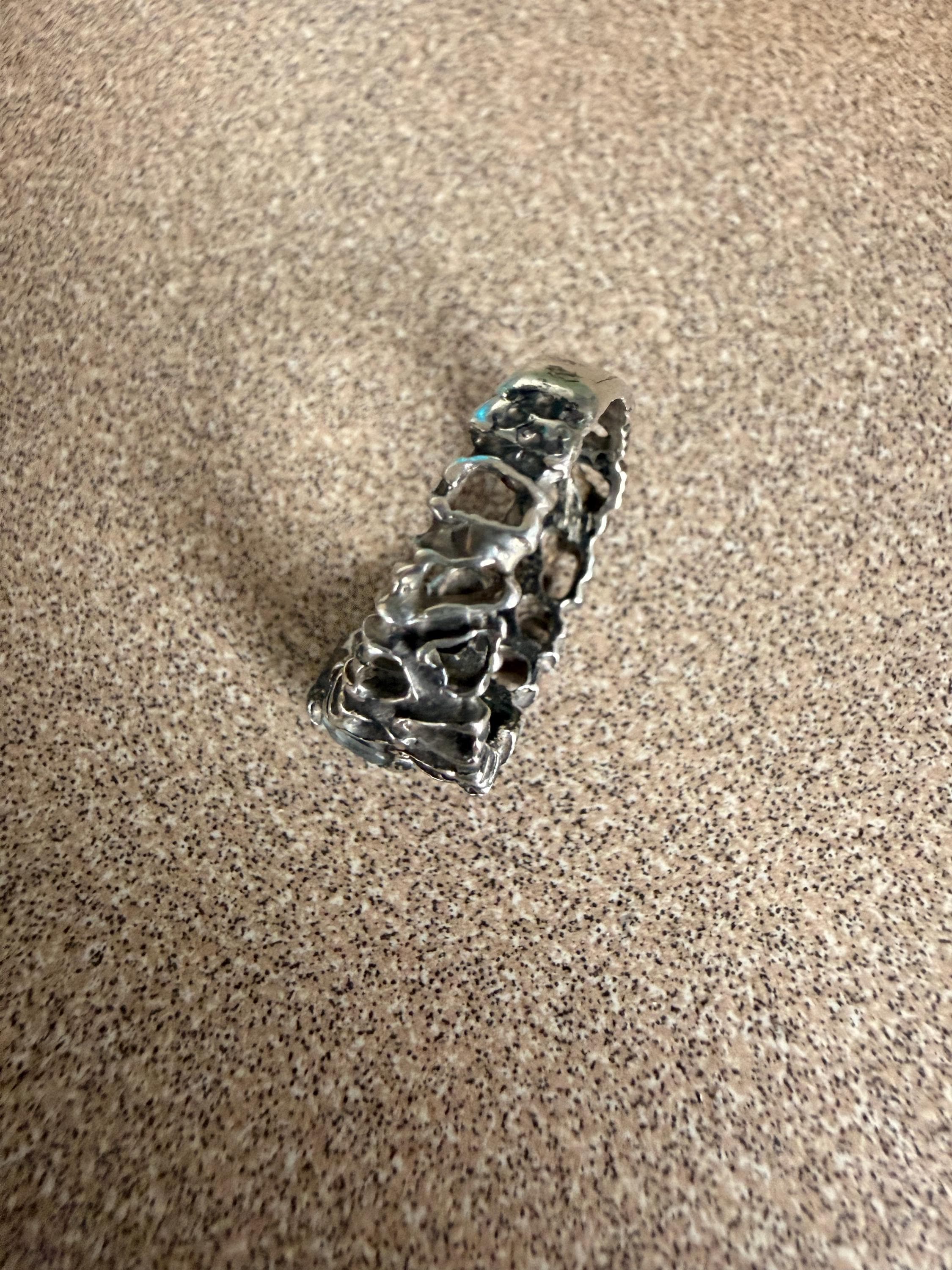 Beautiful Ladies Vintage Sterling Silver Aquamarine/Blue Topaz  Ring Size 6