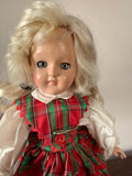 Estate Find Beautiful Vintage Ideal Toni P-90 14" Blonde Christmas Dress