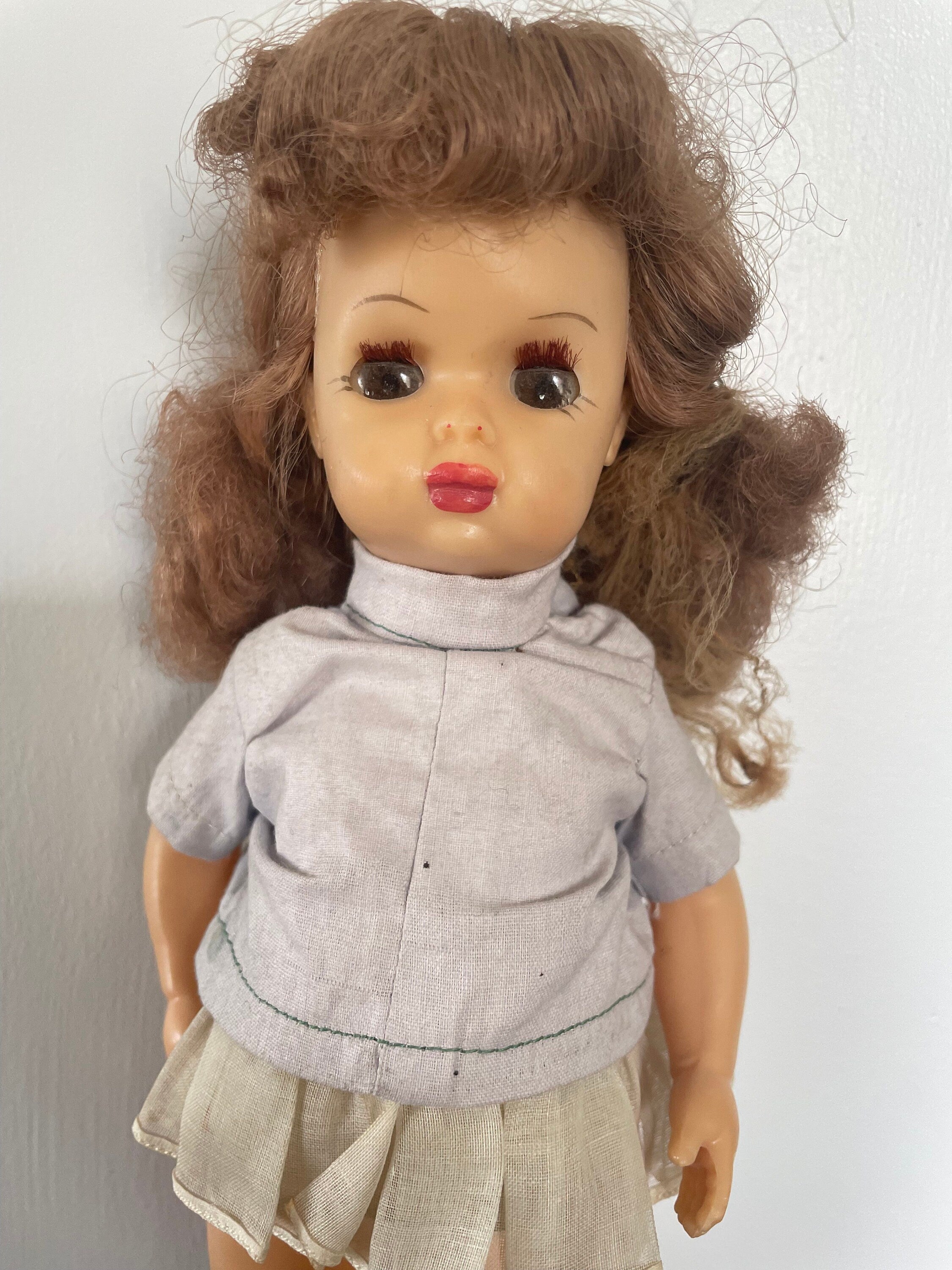 Vintage 1950's Plastic Mini Terri Lee Doll with Original Clothes and Shoes