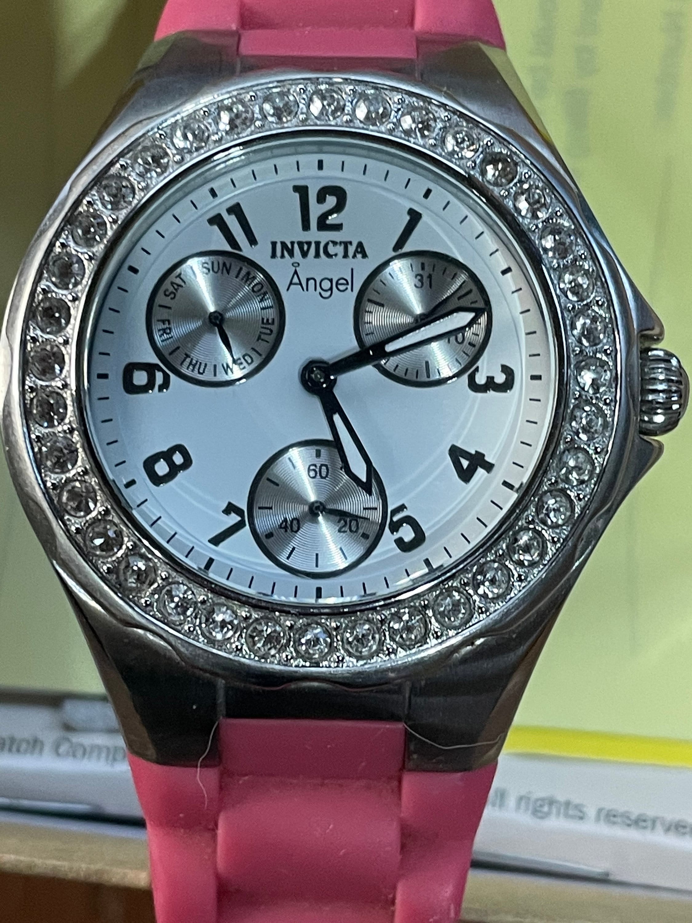 Vintage Ladies Invicta Angel Watch with Crystals