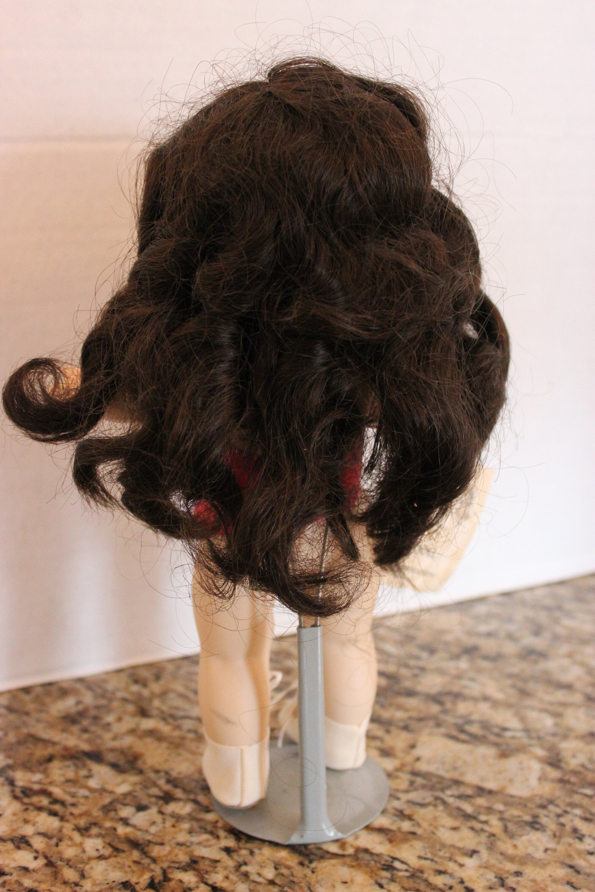 Artist Designed Cute 11" Porcelain "BEC" Reproduction Google Eye Doll Named Pixie