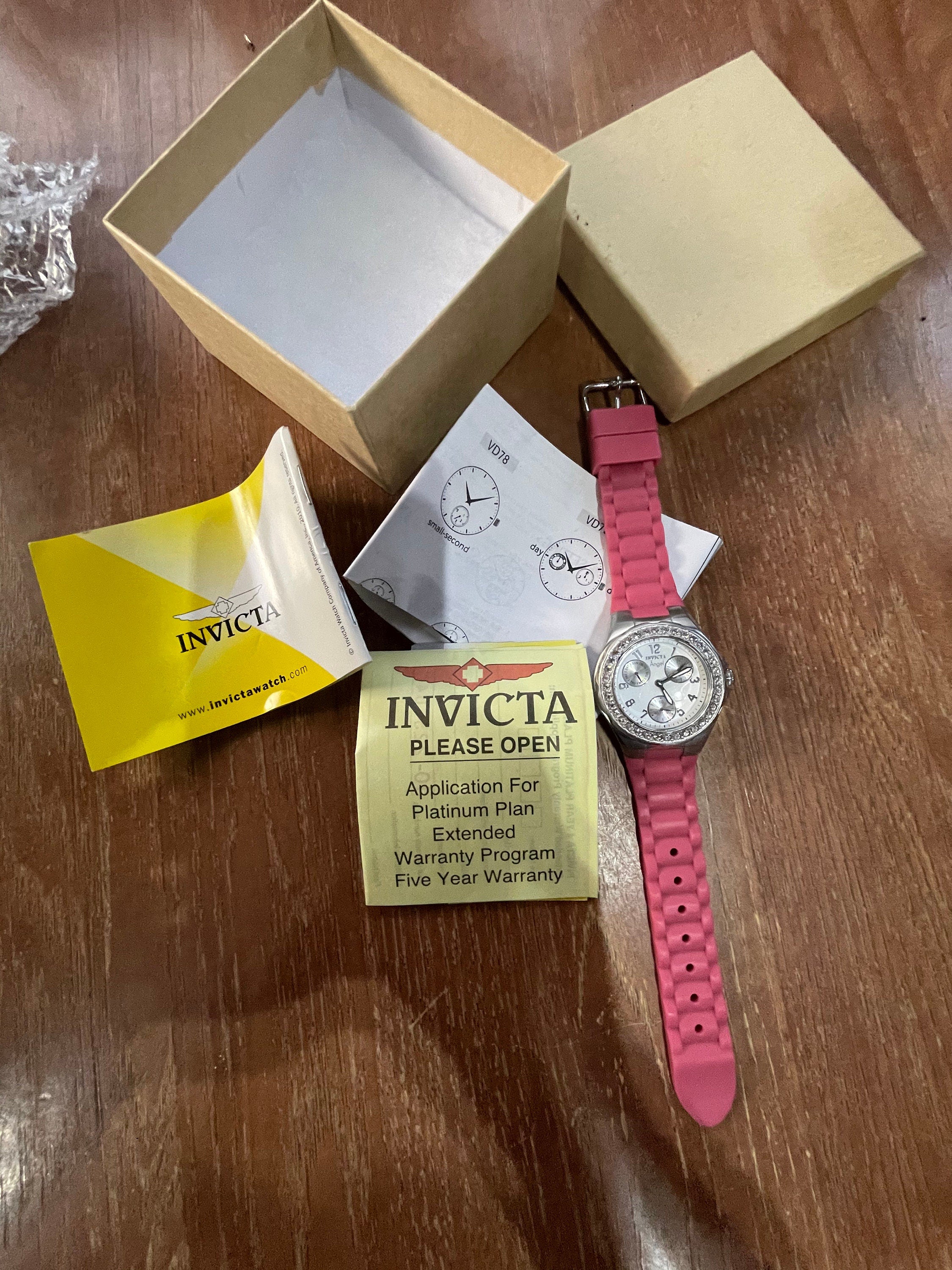 Vintage Ladies Invicta Angel Watch with Crystals