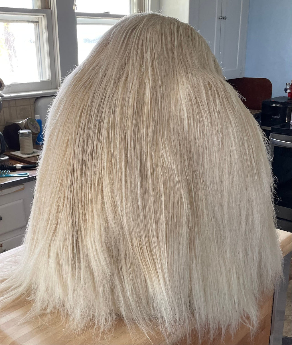 Large Vintage Kamar International Long Blonde Mohair Gorilla