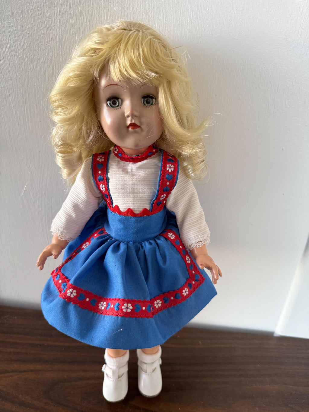 Estate Find Beautiful Vintage Ideal Toni P-91 14" Blonde Handmade Dress