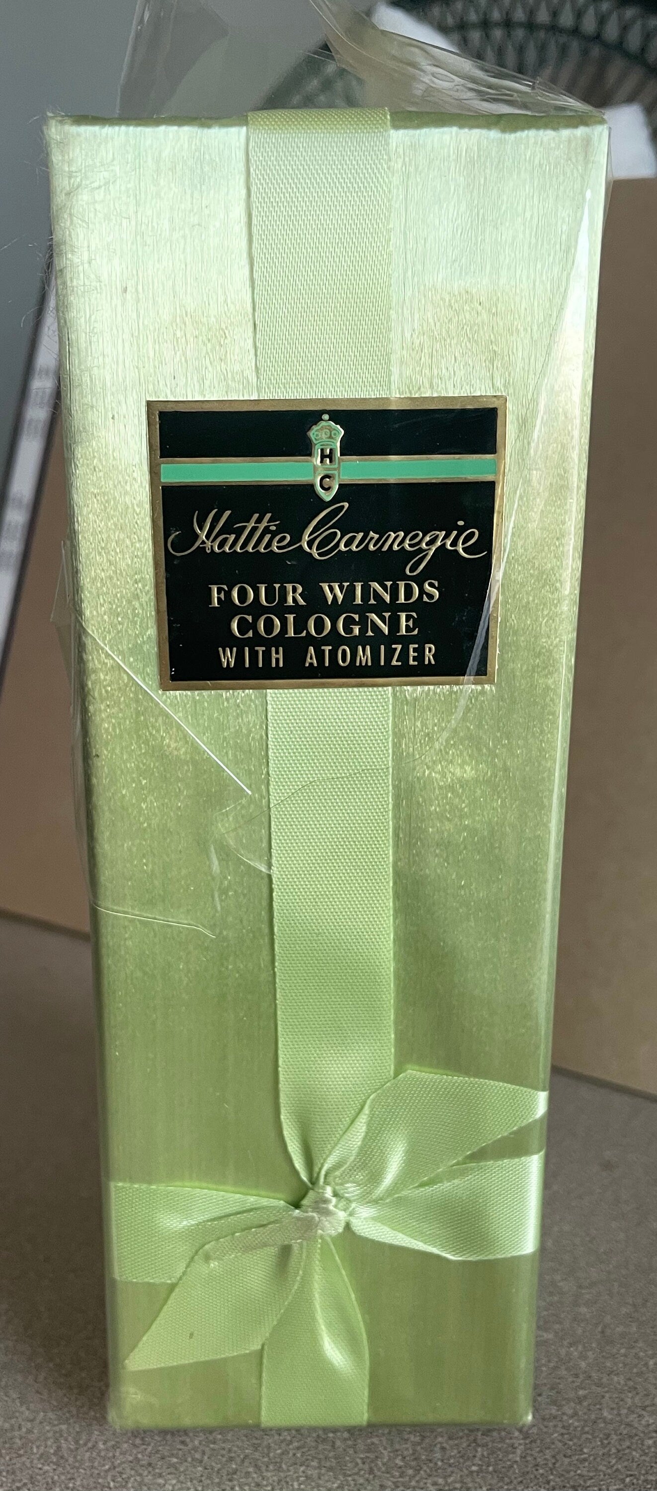 Hard to Find Hattie Carnegie Four Winds Cologne with Atomizer Huge Bottle 6 Fl oz