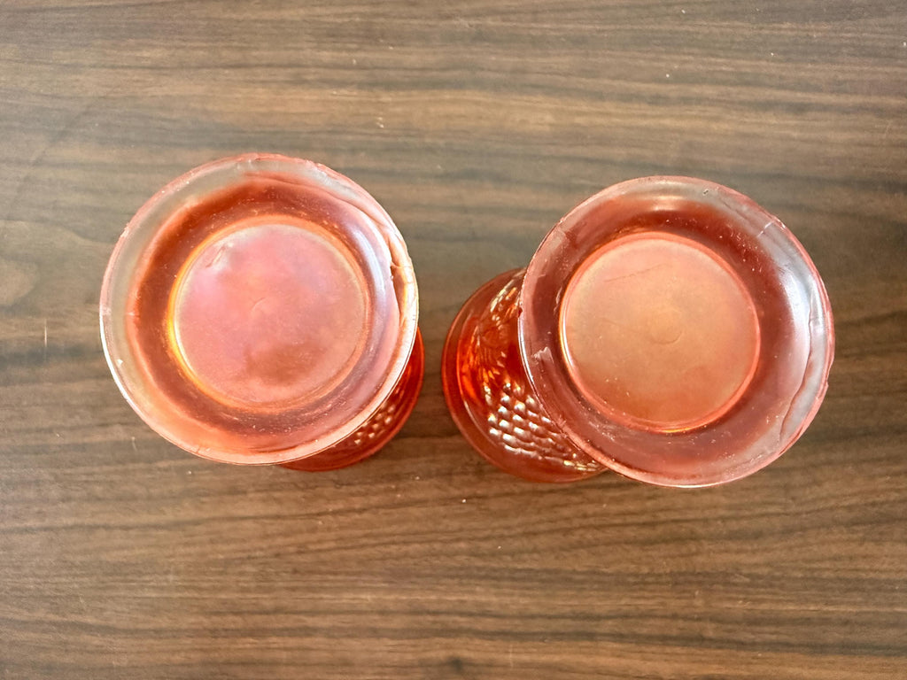 Vintage Vintage Pair of Northwood  Marigold Carnival Glass Grape Cups