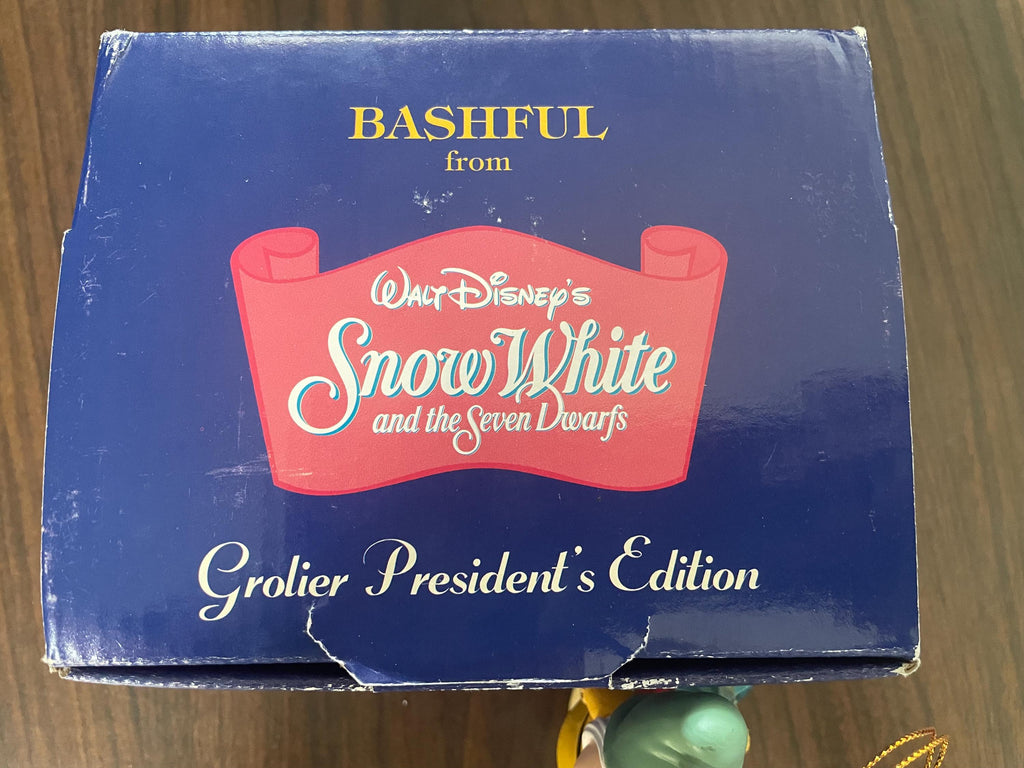 Walt Disney Snow White and The Seven Dwarfs Groiler Presidents Edition Christmas Ornament "Bashful"