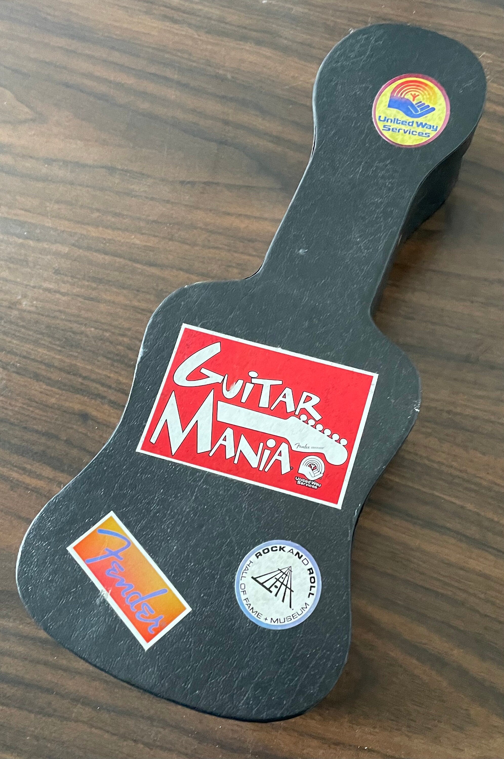 Hard to Find 2003 Guitar Mania Miniature Fender Stratocaster in Cast Moments in Time Peace With Tag