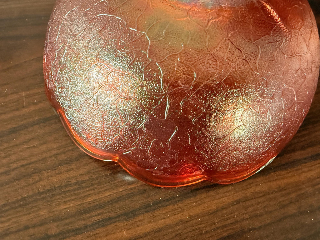 Vintage Marigold Carnival Glass Serving Bowl by Jeannette Glass Company