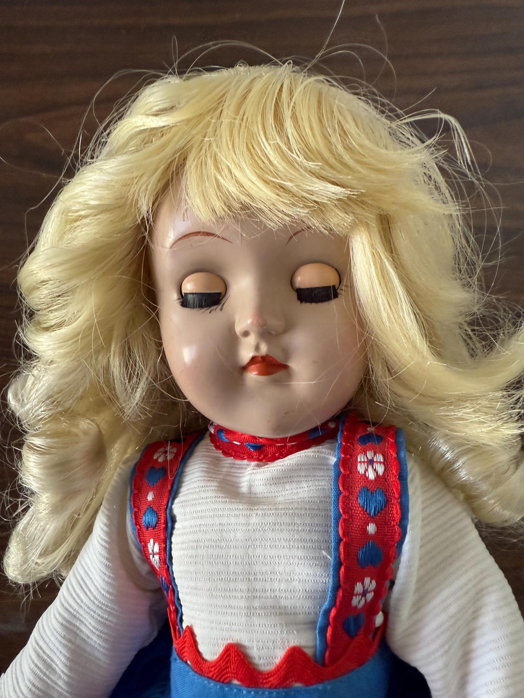 Estate Find Beautiful Vintage Ideal Toni P-91 14" Blonde Handmade Dress