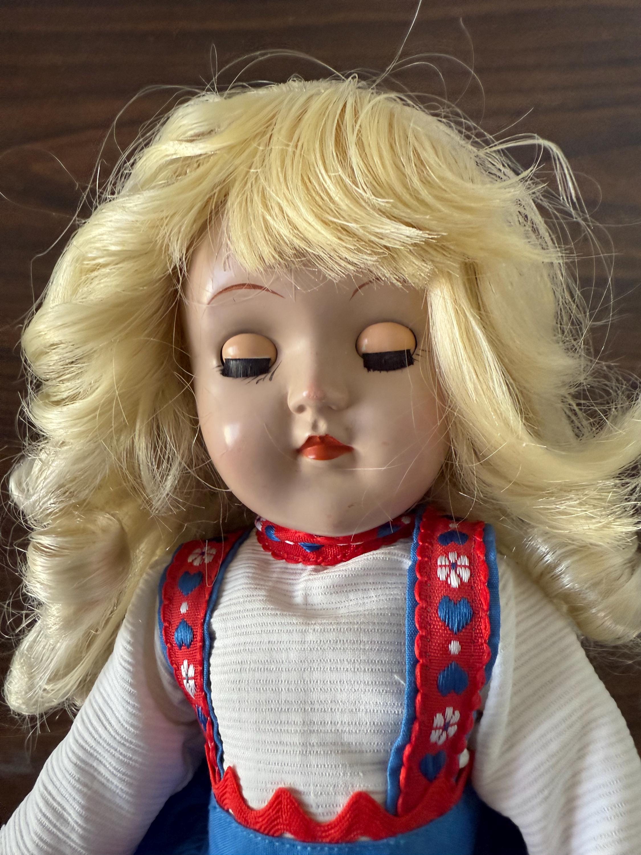 Estate Find Beautiful Vintage Ideal Toni P-91 14" Blonde Handmade Dress