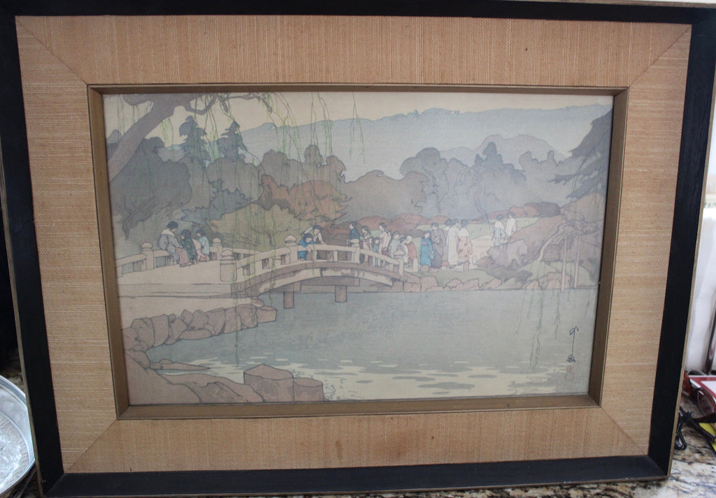 Rare Find Yoshida, Hiroshi (1876-1950) Maruyama Park in Kyoto Picture Japanese Artwork