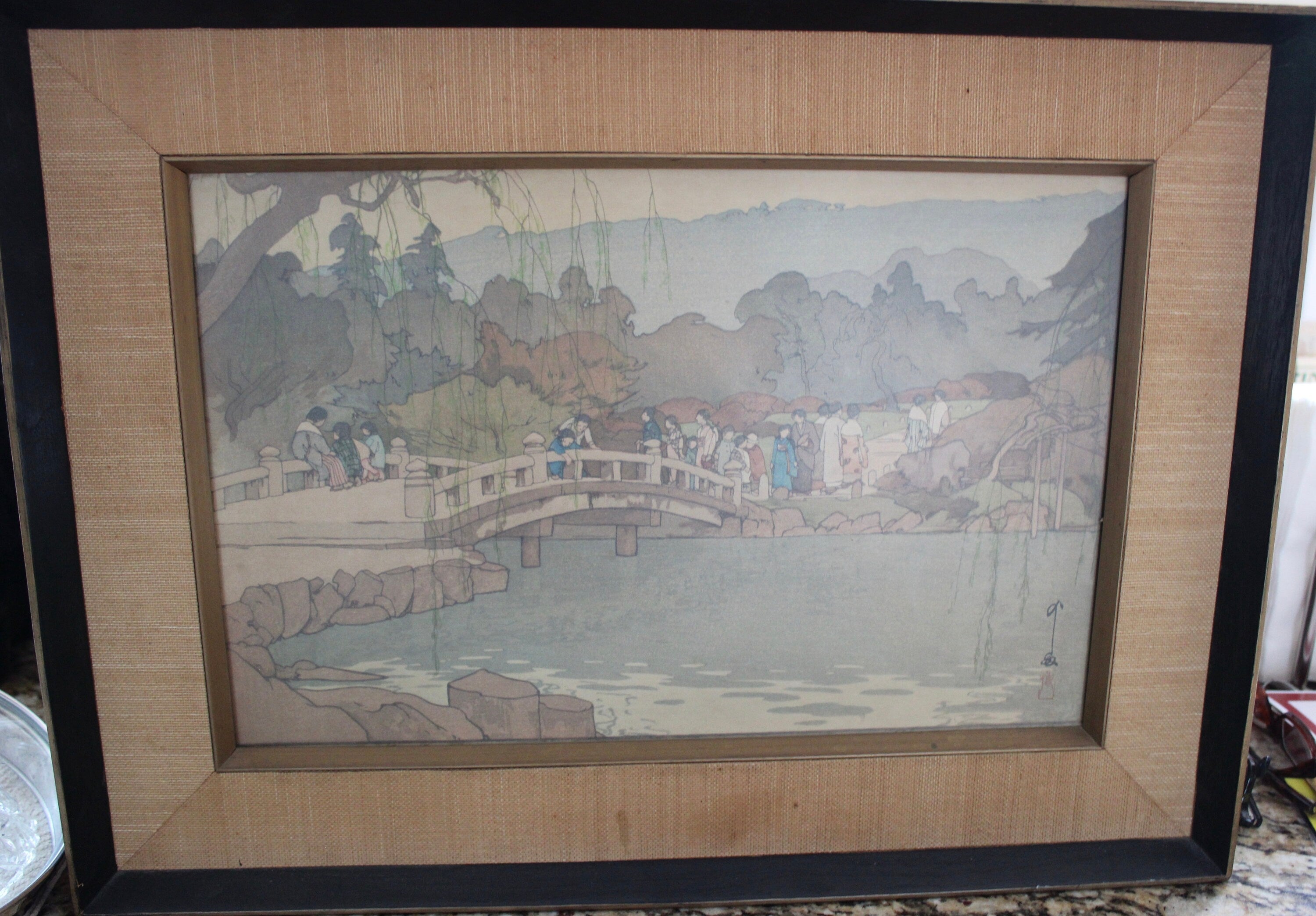 Rare Find Yoshida, Hiroshi (1876-1950) Maruyama Park in Kyoto Picture Japanese Artwork
