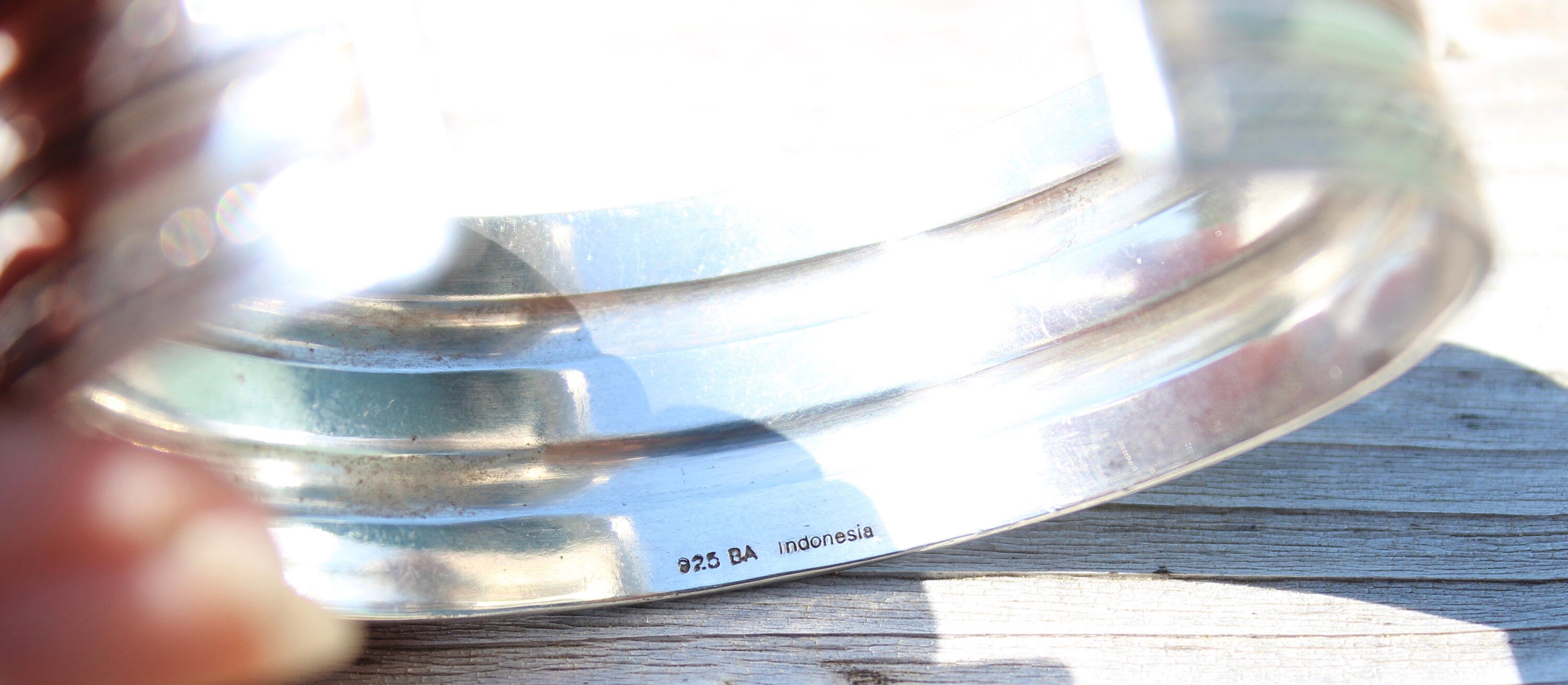 Beautiful Vintage Sterling Silver Cuff Bracelet