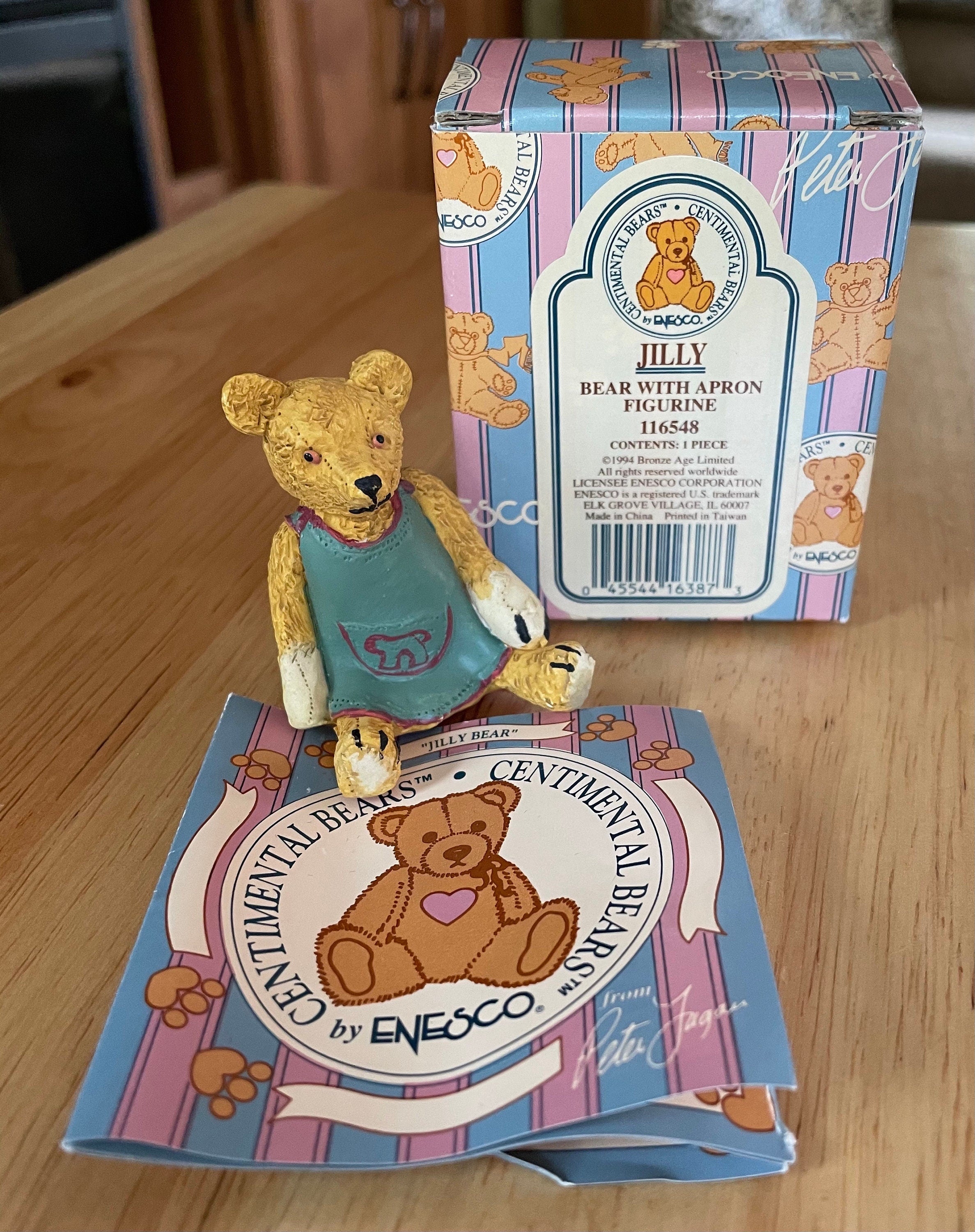 Enesco Centimental Bear "Jilly Bear"with Apron Figurine #116548