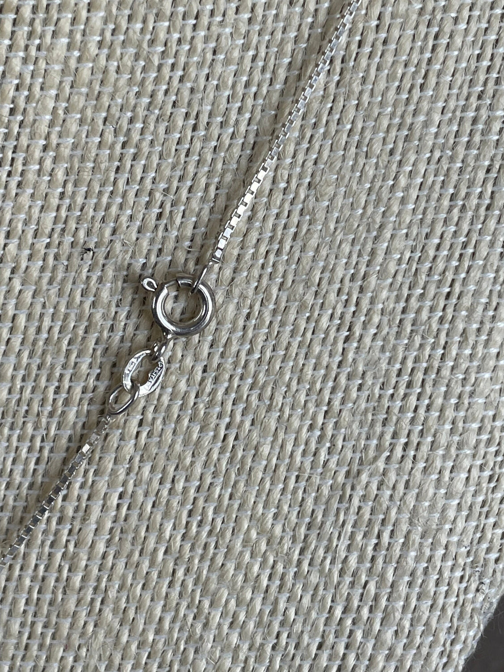 Beautiful Native American Signed "J" Zuni Necklace Sterling Silver Necklace with Pendant