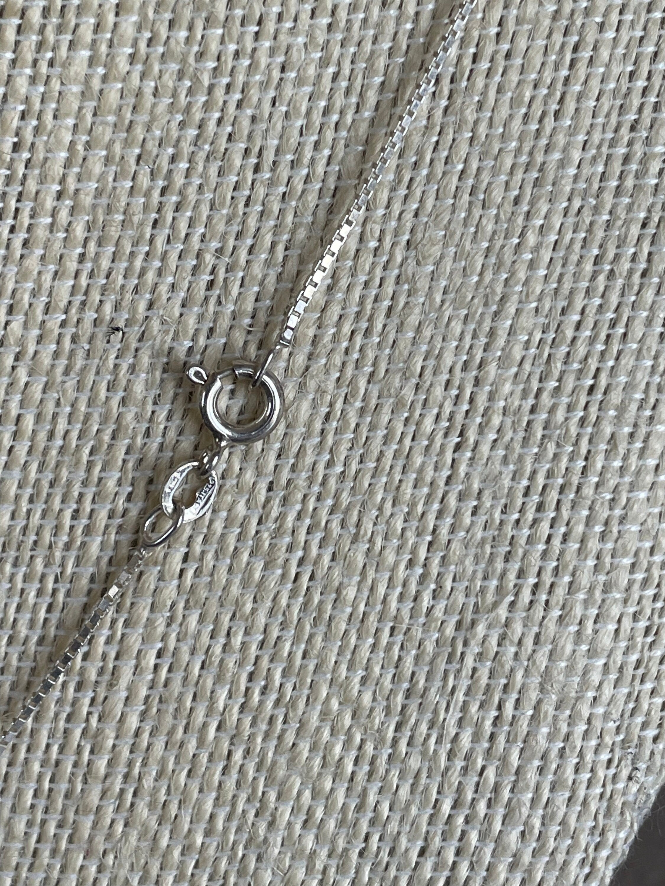 Beautiful Native American Signed "J" Zuni Necklace Sterling Silver Necklace with Pendant
