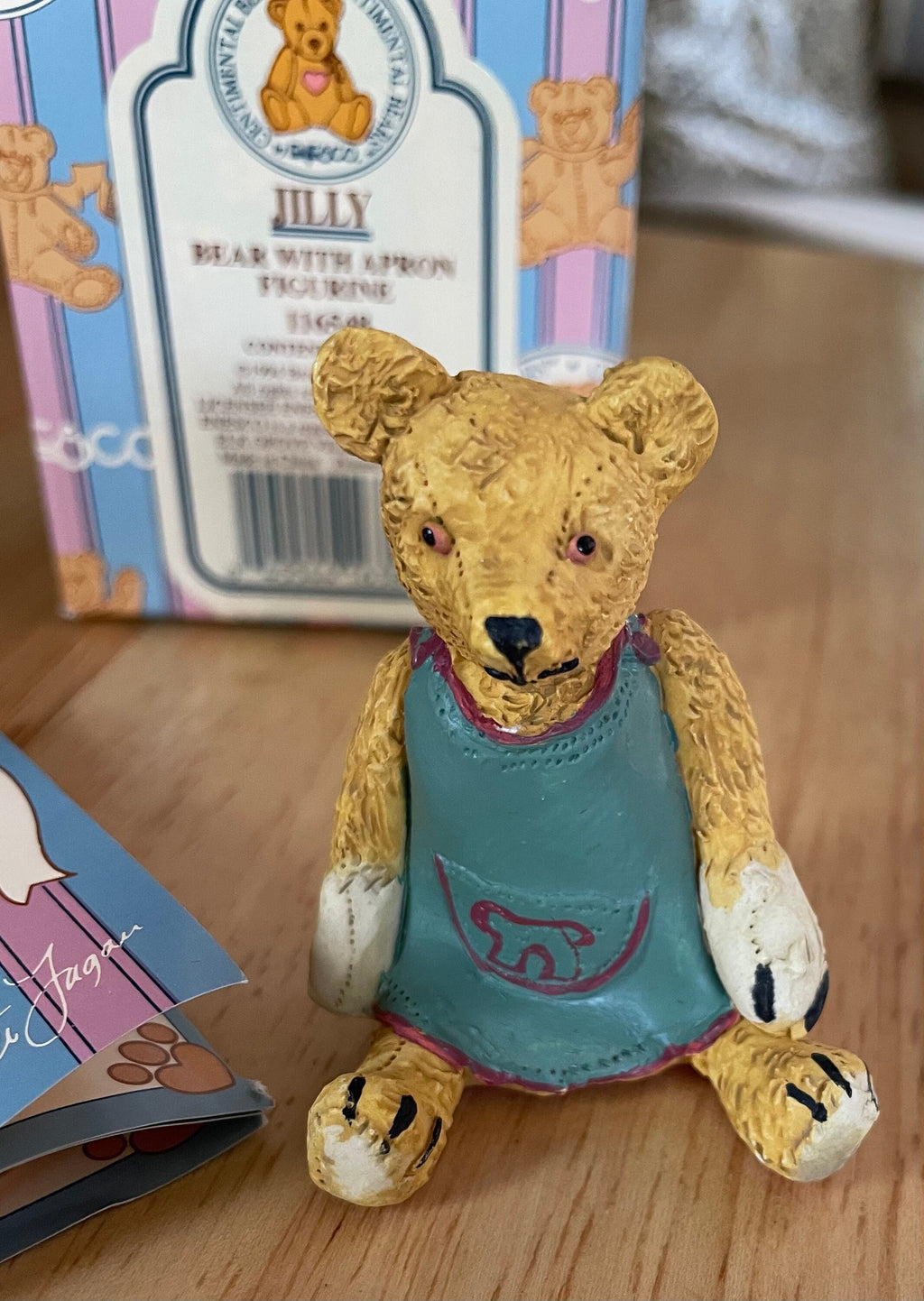 Enesco Centimental Bear "Jilly Bear"with Apron Figurine #116548