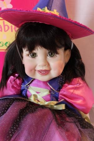Marie Osmond Halloween 20" Interactive Babies A Bloom Witch Hazel Anniversary Doll ~Giggles