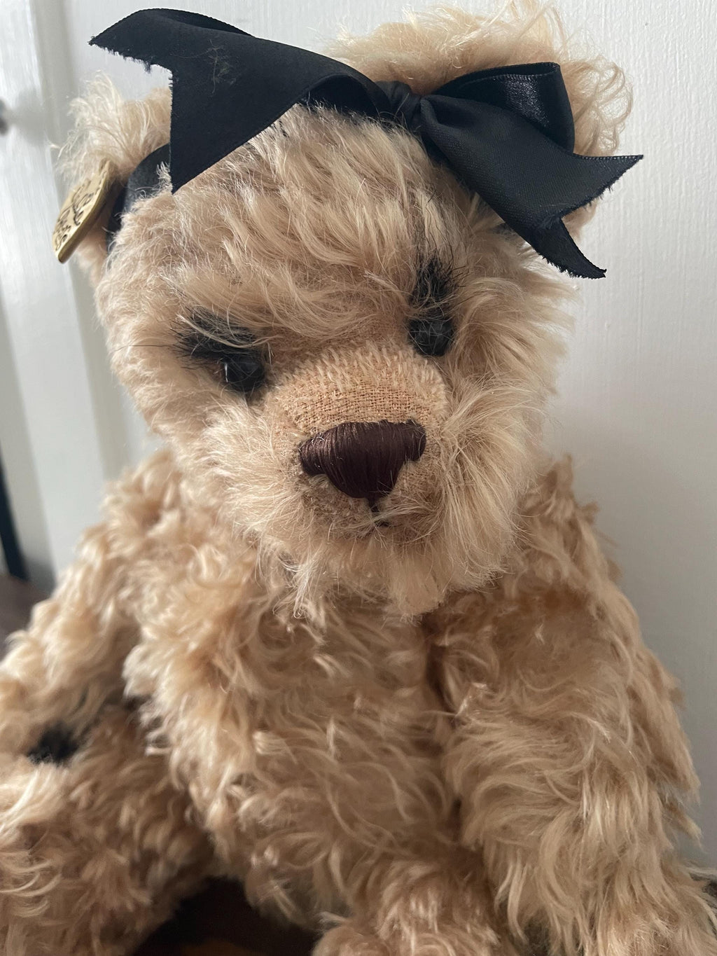 Long Golden Mohair Teddy Bear "Emma Claire" Exclusively Yours Julia Rueger