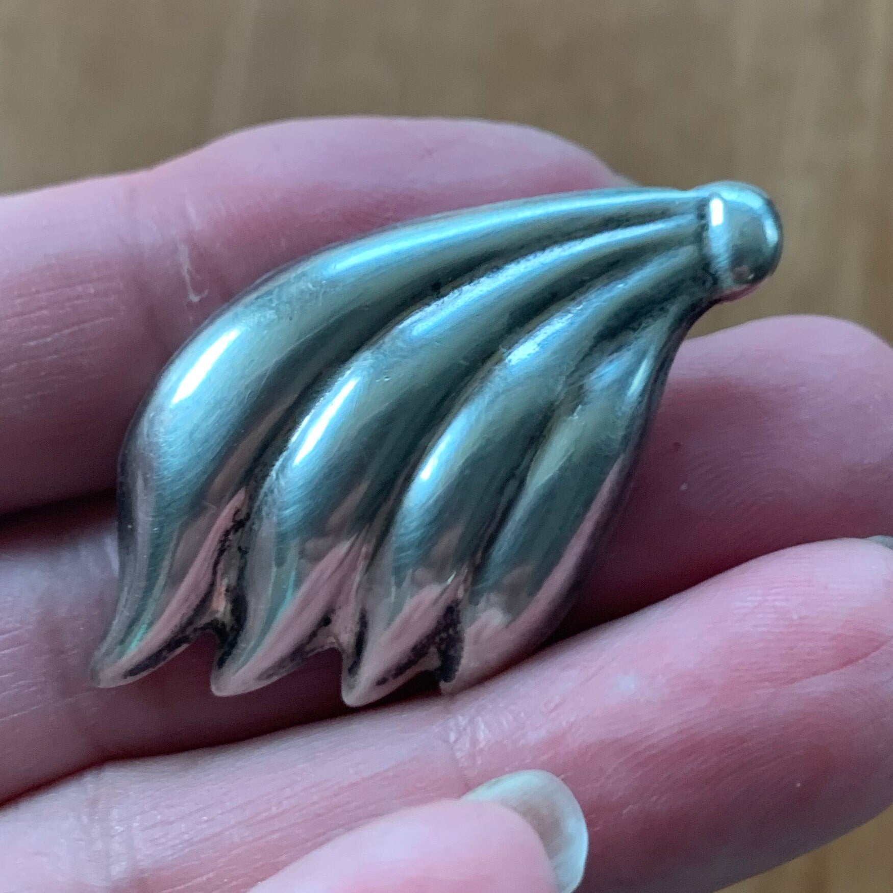 Large Mexican Taxco Sterling Silver Earrings