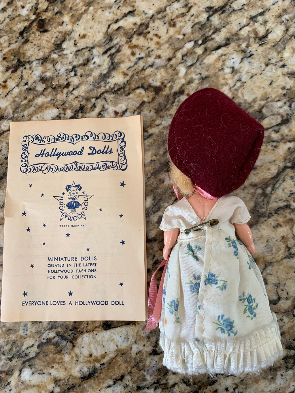 Vintage 1950's Hollywood Doll Company Daisy Bell Doll with Booklet